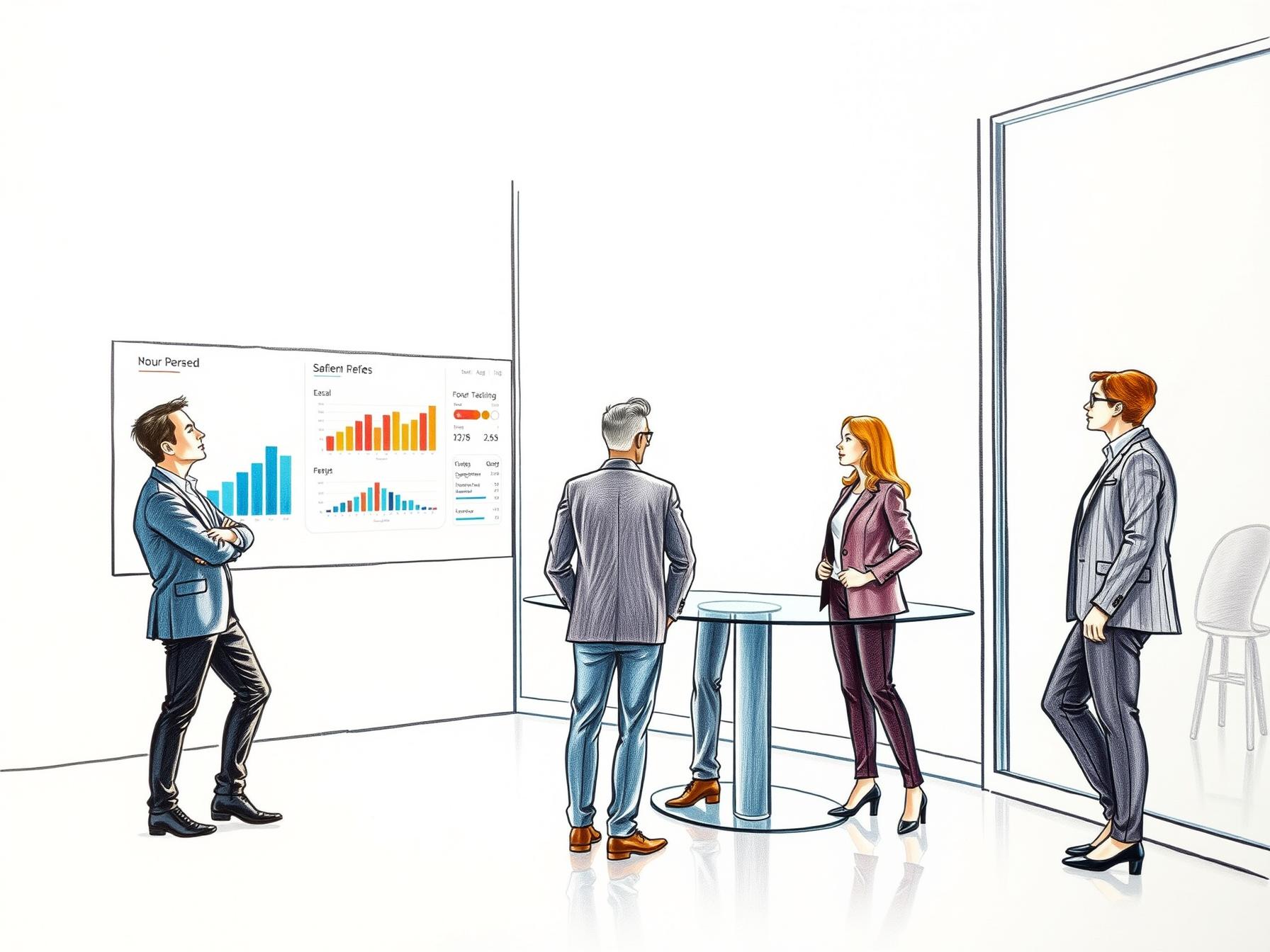 four-diverse-business-professionals-collaborating-using-digital-dashboards-in-modern-office-setting