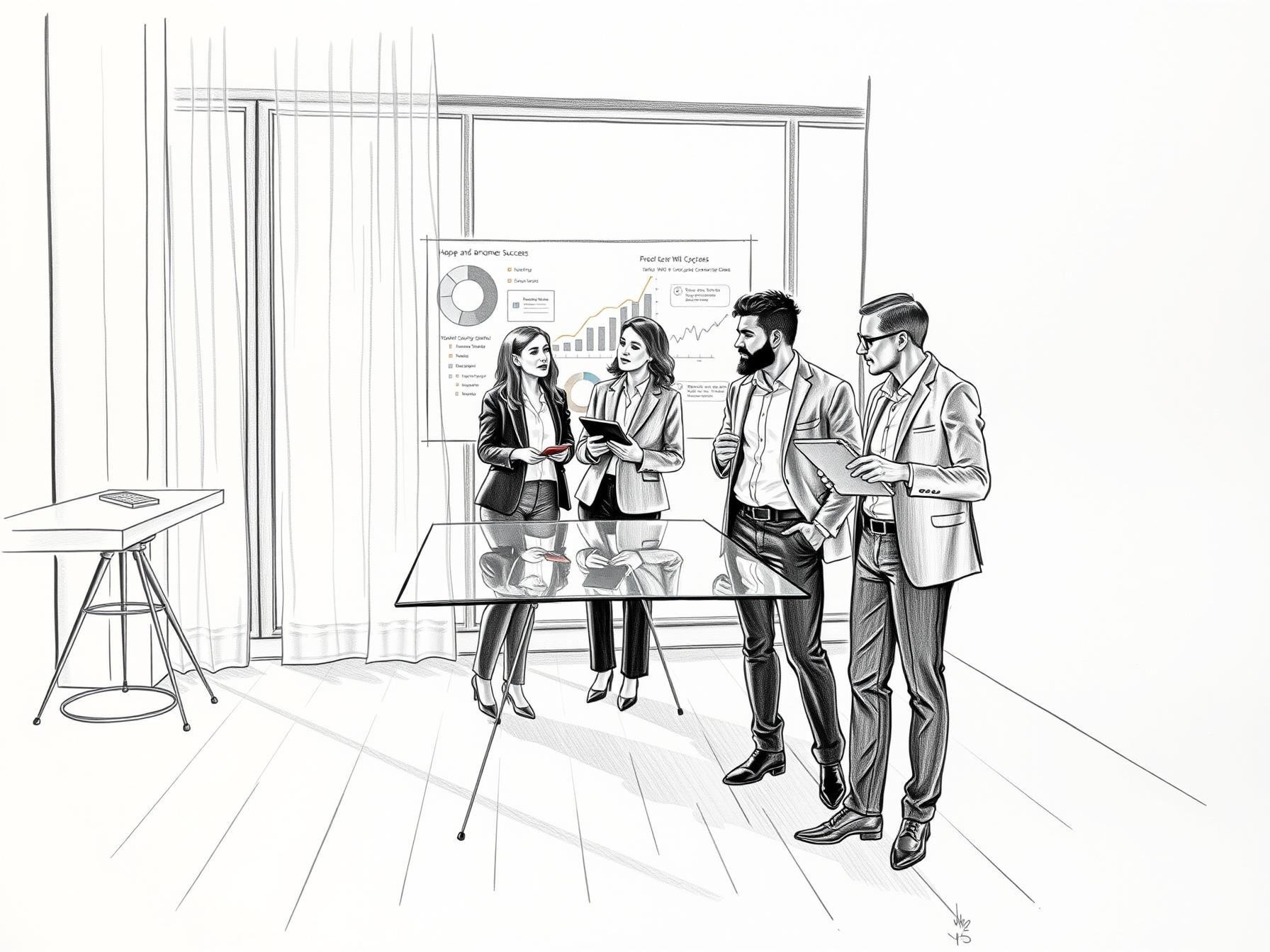 four-diverse-business-professionals-aligning-sales-and-customer-success-in-modern-office-setting-collaborating-around-digital-dashboard