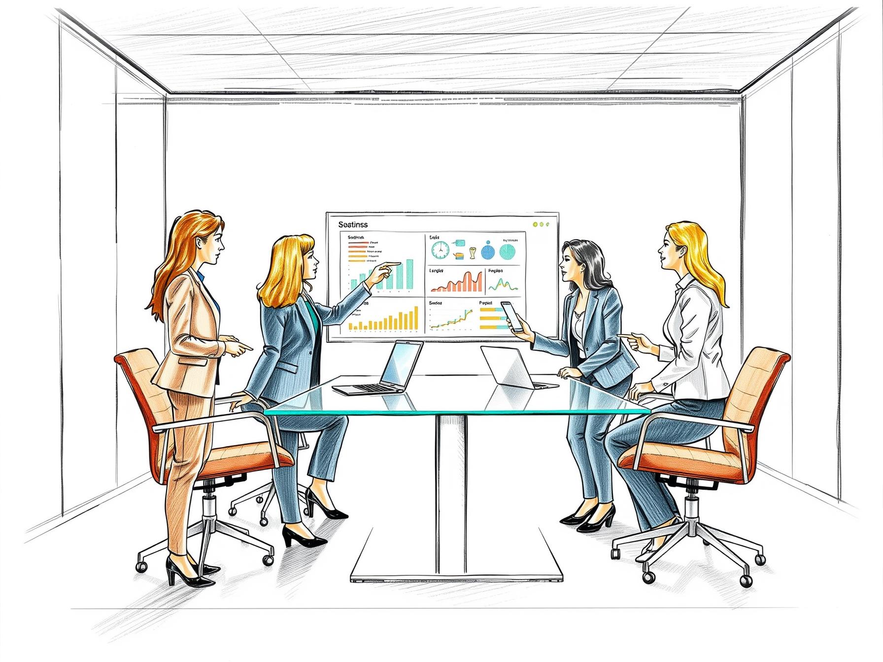 four-professionals-collaborating-using-digital-dashboard-and-tablet-in-a-modern-office-environment