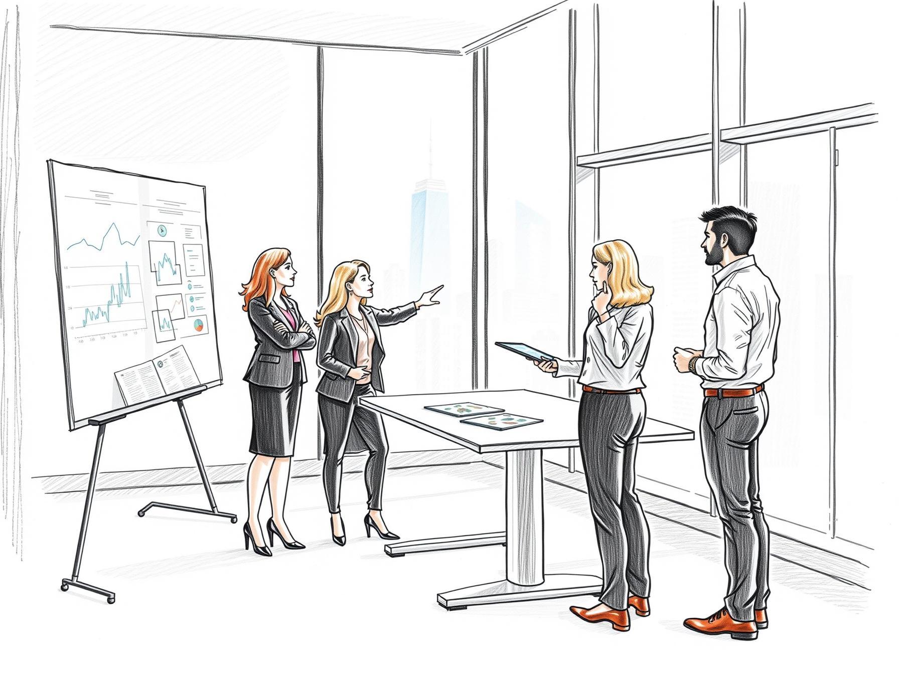 four-professionals-collaborating-on-territory-and-compensation-optimization-in-a-modern-office