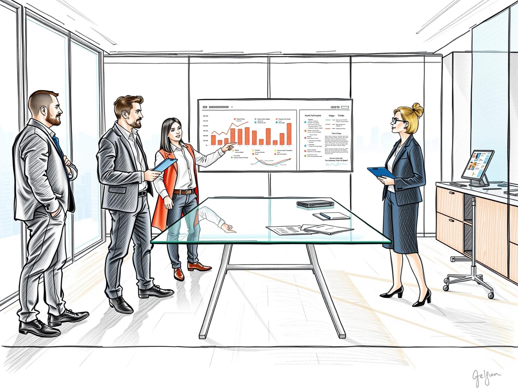 four-professionals-collaborating-on-territory-alignment-and-team-structure-in-modern-office-space