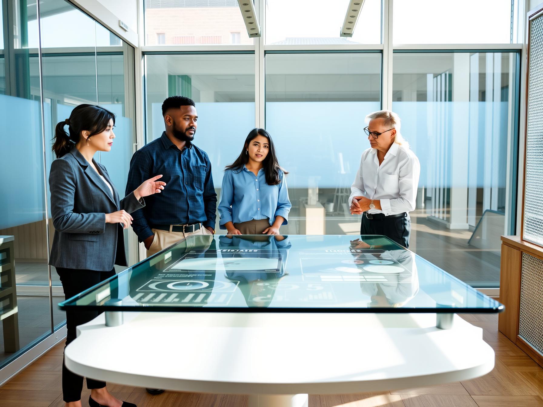 four-professionals-collaborating-with-data-analytics-in-scandinavian-innovation-lab-driving-predictive-agility