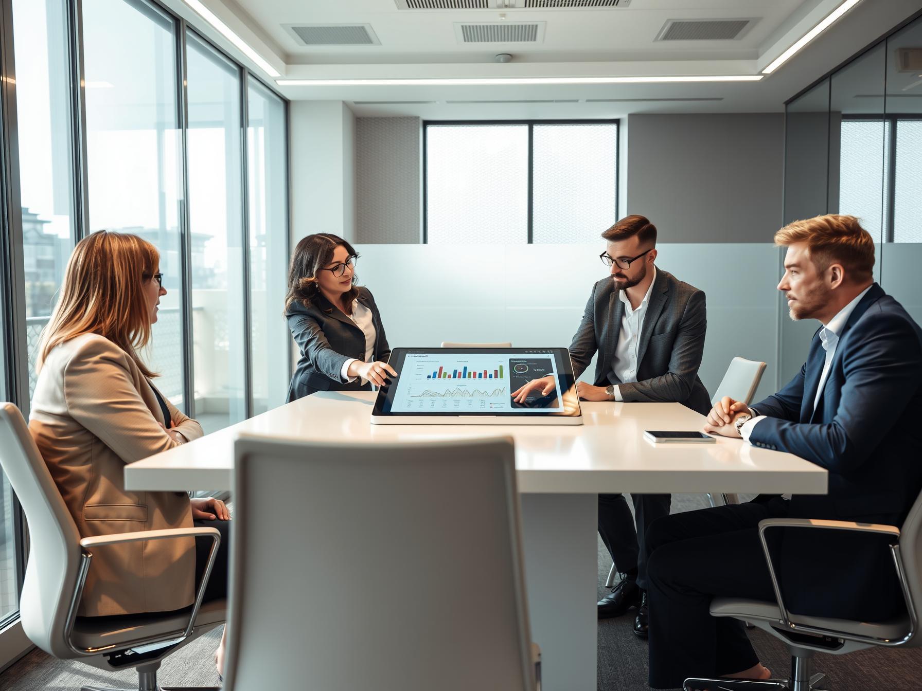 four-diverse-professionals-collaborating-on-sales-analytics-in-a-scandinavian-tech-innovation-lab-environment