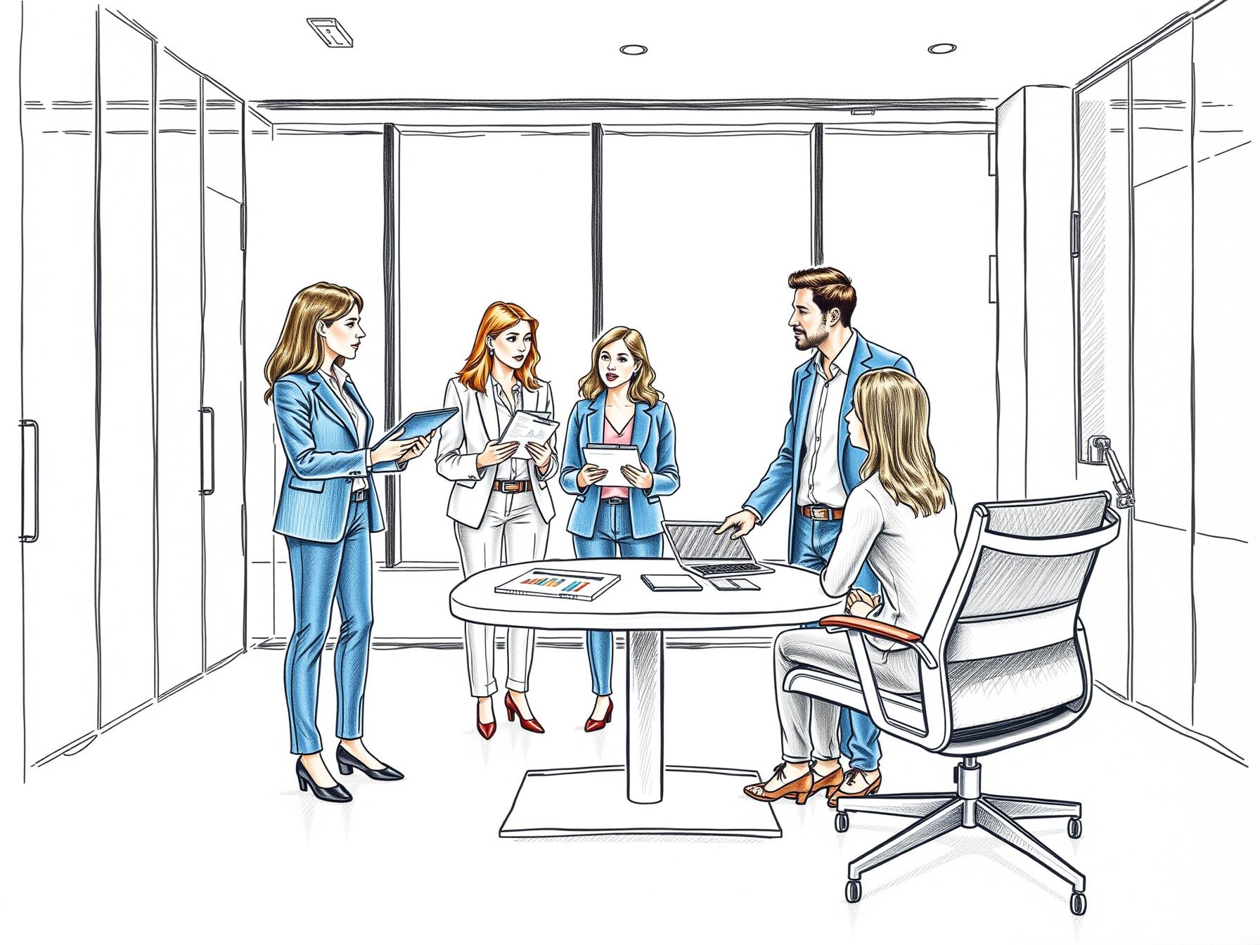 four-professionals-collaborating-on-incentive-packages-in-a-modern-office-environment