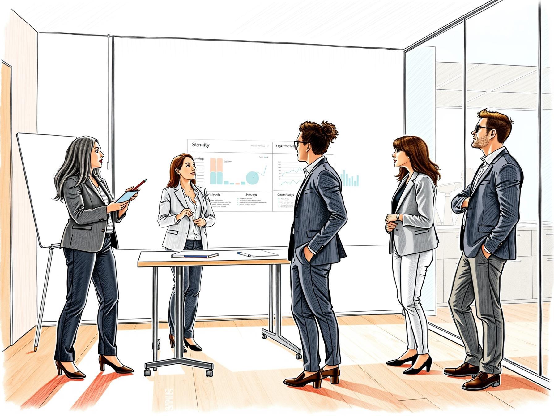 four-diverse-business-professionals-collaborating-on-change-management-in-modern-office-environment