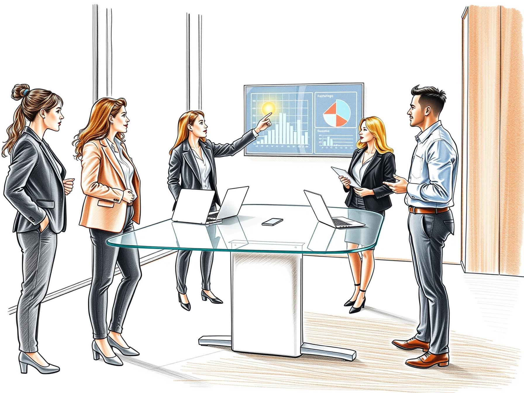 four-diverse-business-professionals-collaborating-around-a-glass-table-with-ai-sales-dashboards-in-a-modern-office-interior