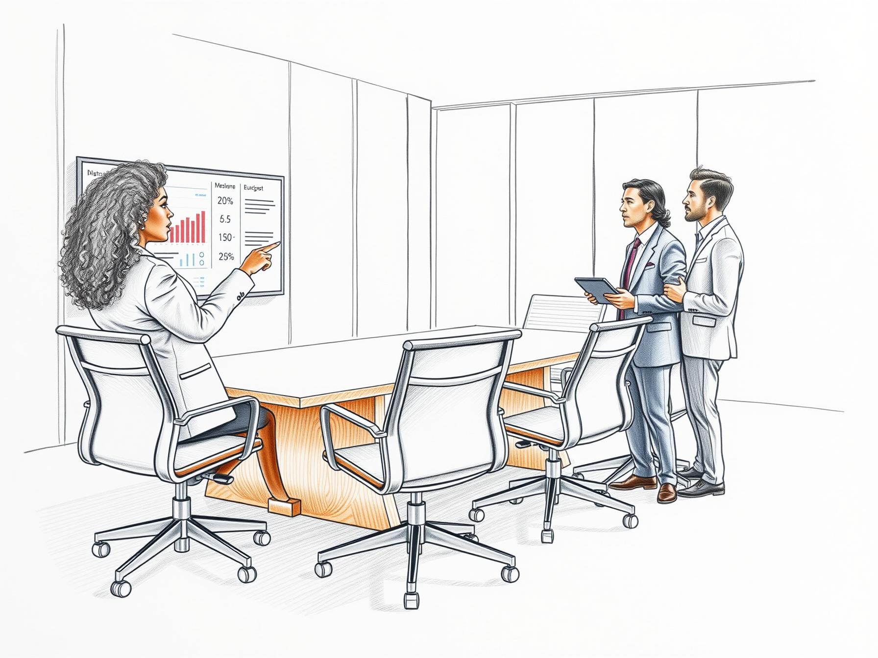 Four diverse business professionals collaborating in modern office with digital dashboard four-diverse-business-professionals-collaborating-in-modern-office-with-digital-dashboard