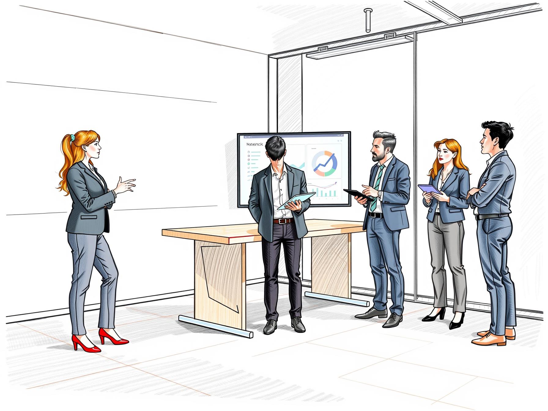 four-business-professionals-collaborating-around-a-digital-dashboard-and-tablet-in-a-modern-office