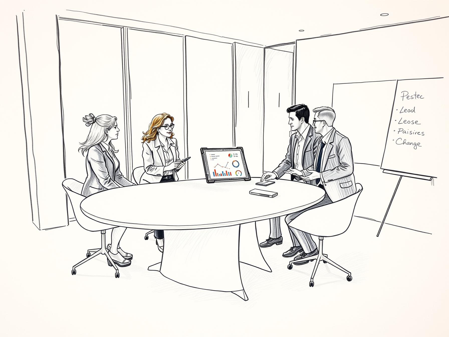 four-business-professionals-collaborating-in-modern-office-on-change-management-and-cross-department-teamwork