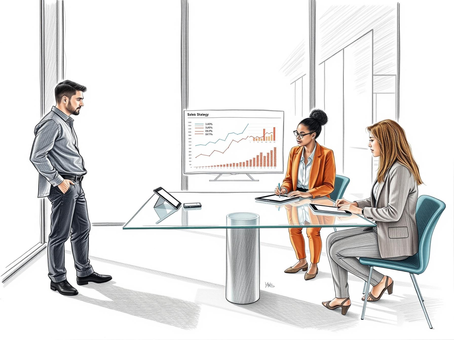 four-diverse-business-professionals-collaborating-over-sales-data-in-a-modern-office-interior