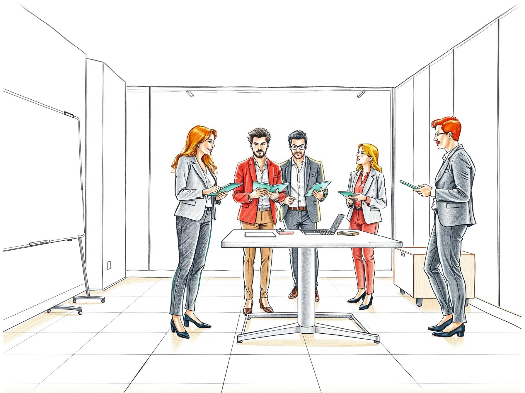 four-diverse-business-professionals-collaborating-on-performance-and-compensation-alignment-in-a-modern-office